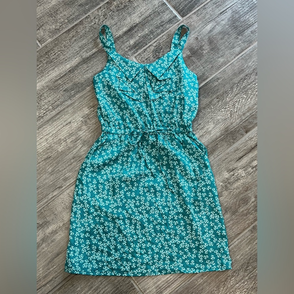BeBop Floral Print Dress Sleeveless Casual‎ Sundress Summer Dress Green Size 7/8